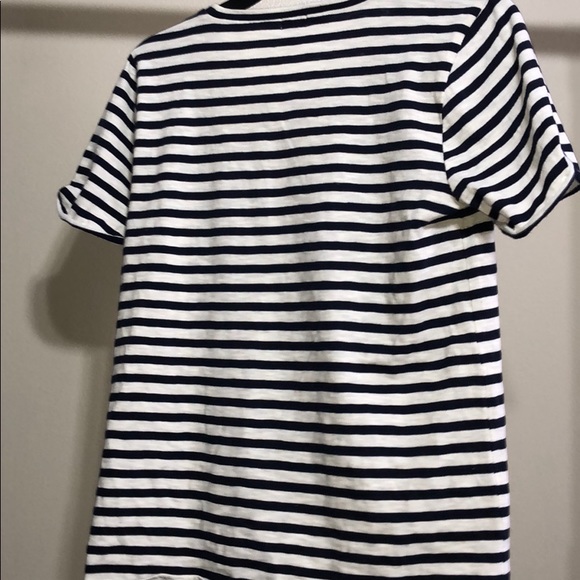 J.Crew Blue and white striped Tie Short sleeve - Picture 5 of 5